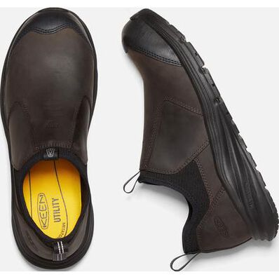 KEEN Utility® Vista Energy+ Shift Men's Carbon Fiber Toe Static-Dissipative Leather Slip-On Work Shoe, , large