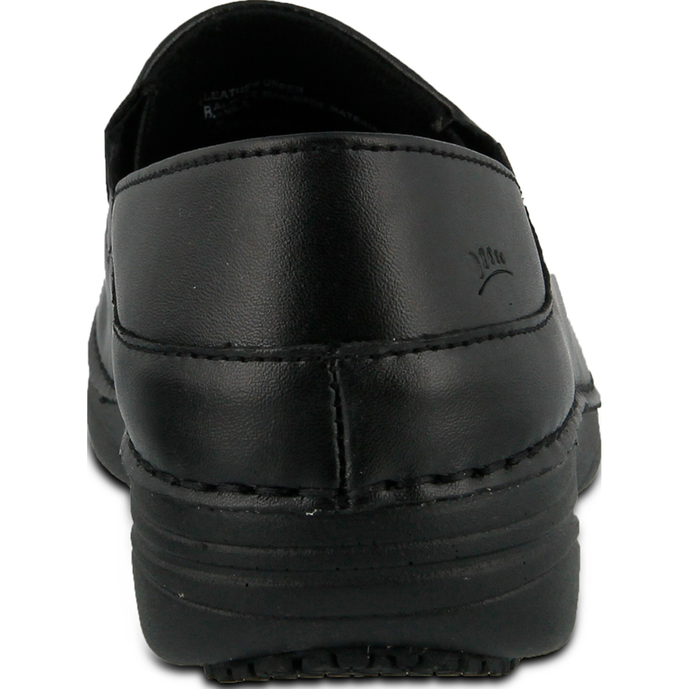 Spring Step Manila Women's Slip-Resistant Black Leather Slip-On Shoe ...