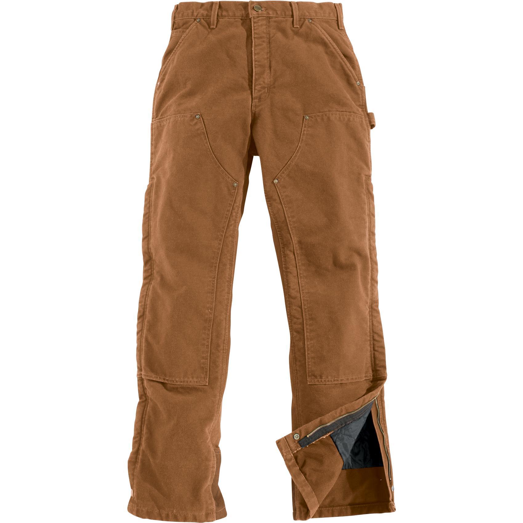 Sandstone Bib Overall, Quilt-Lined, Carhartt Brown - Augusta